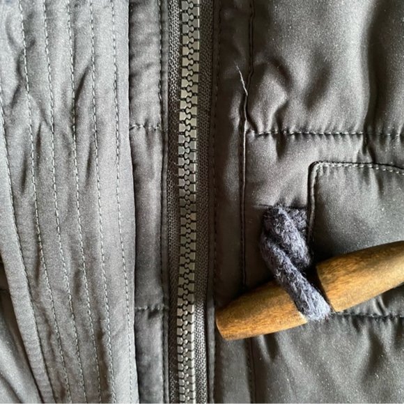 Abercrombie & Fitch Kids Black Puffer Winter Jacket Vest Hoodie Girl's Size XL - Picture 8 of 11